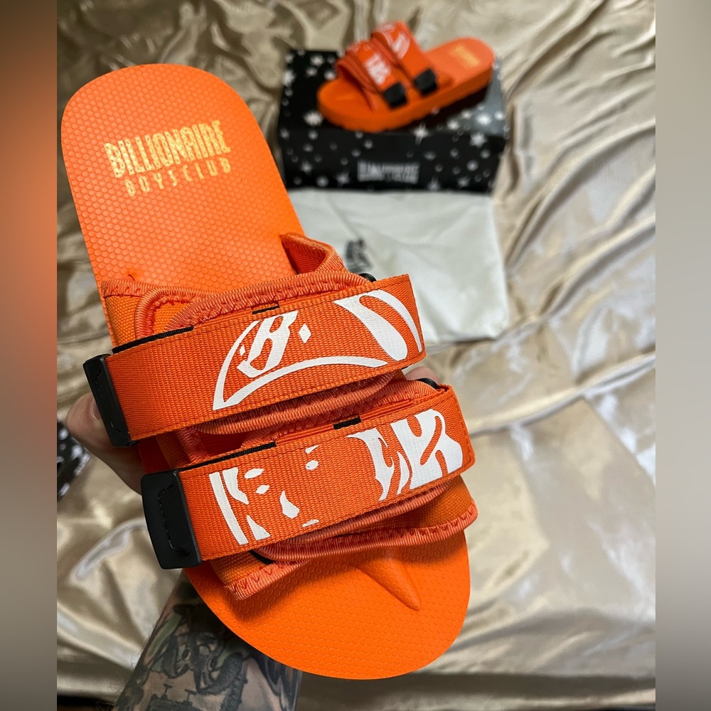 Billionaire Boys Club Orange Cosmic Slide